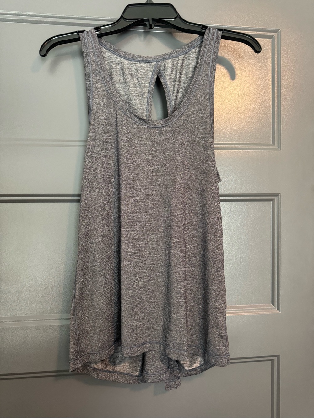 lululemon athletica Heather Gray Keyhole Racerback Tank